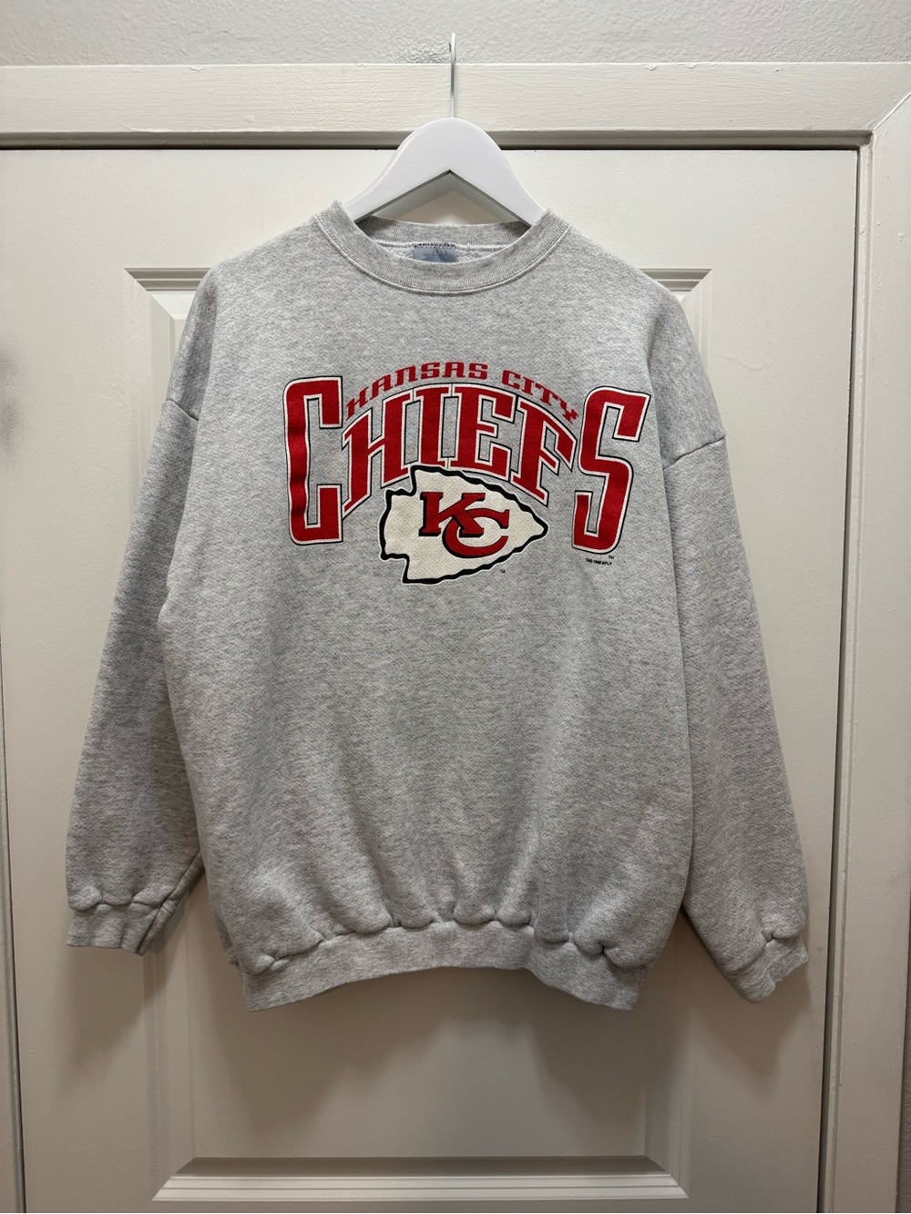 Vintage Logo 7 Kansas City Chiefs NFL American Football 1996 Sweatshirt